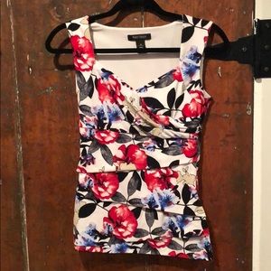 WHBM sleeveless floral top six ex’s